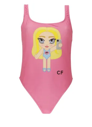 Chiara Ferragni Printed One-Piece Swimsuit