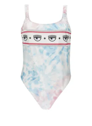 Chiara Ferragni Tie-Dye Pritn Swimsuit