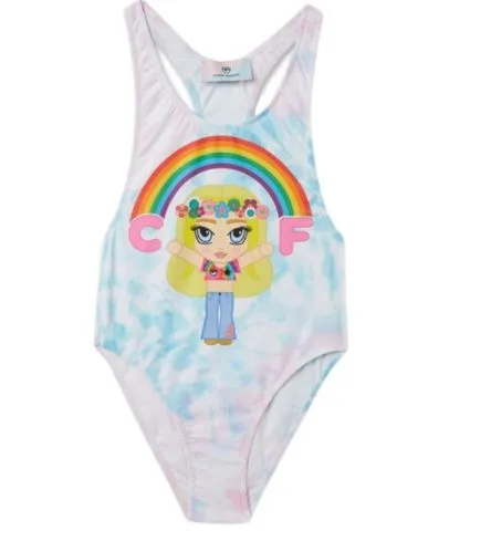 Chiara Ferragni Tie-Dyed Swimsuit