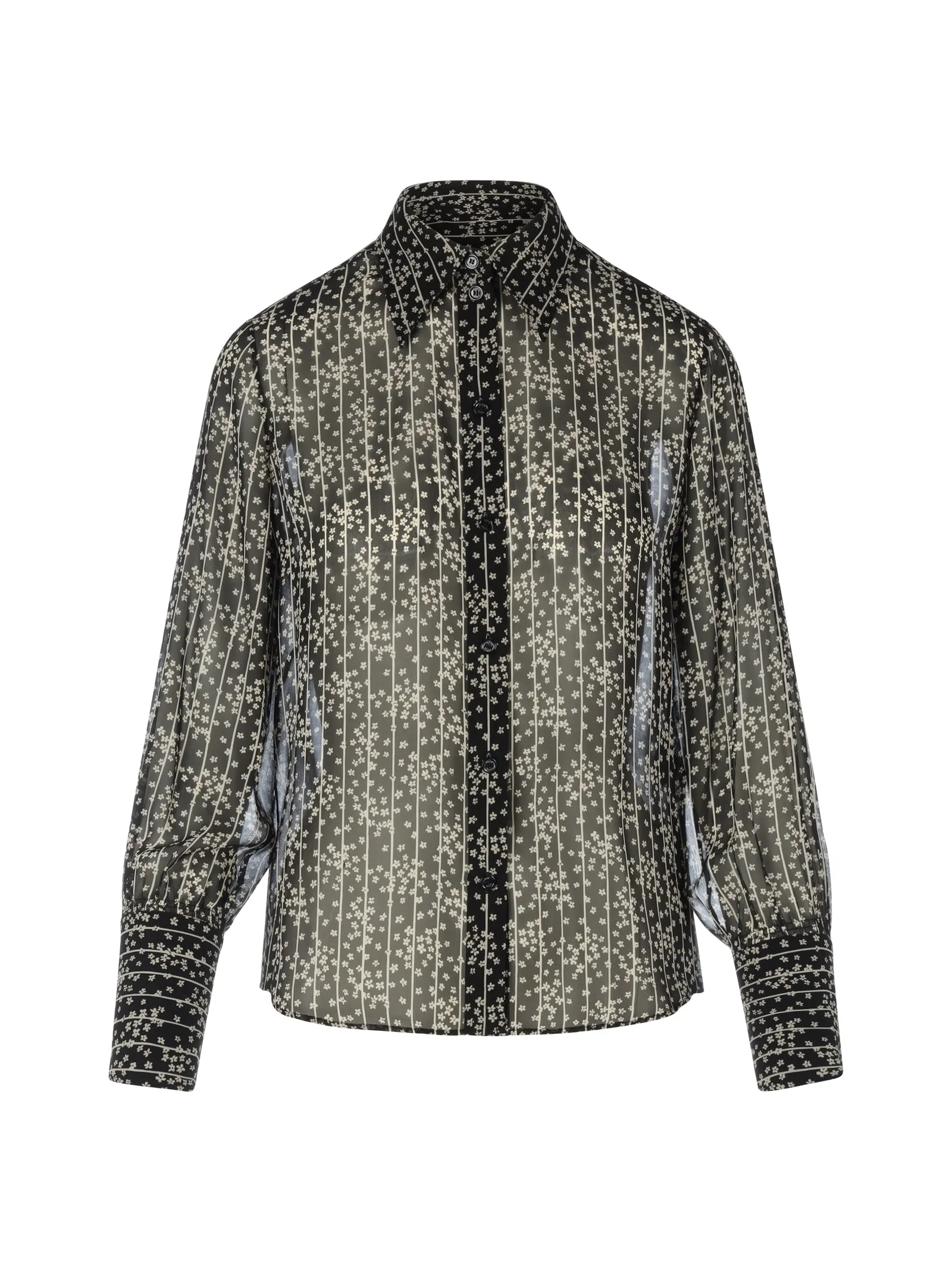 Chlo Floral Stripe Printed Shirt