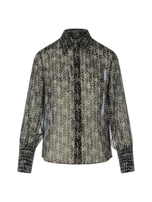 Chlo Floral Stripe Printed Shirt