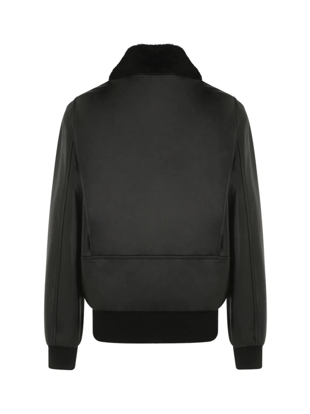 Chlo Shearling Collar Bomber Jacket