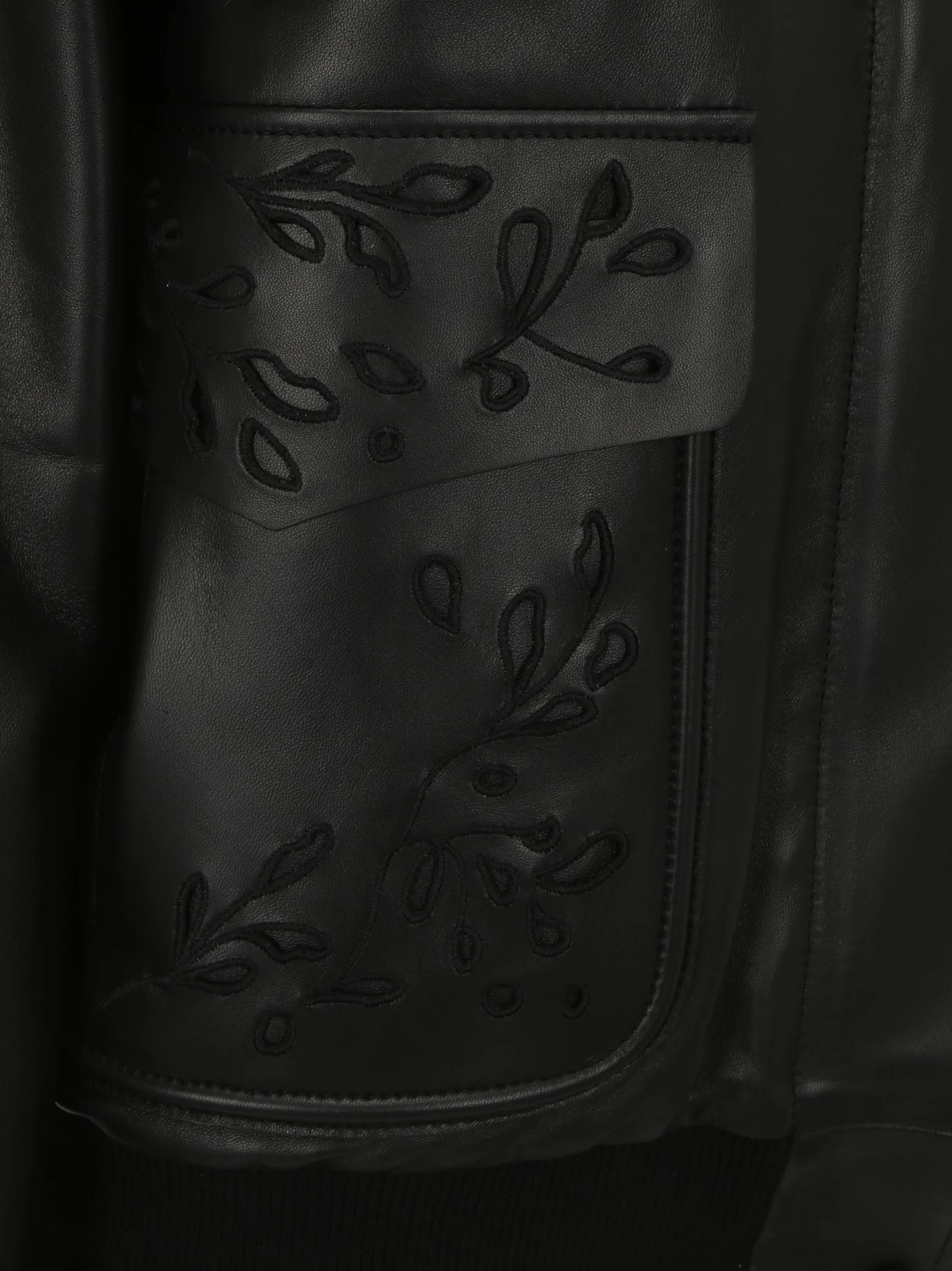 Chlo Shearling Collar Bomber Jacket