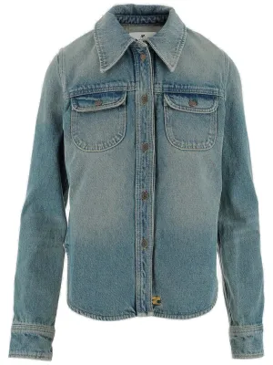 Courrges Logo Patch Denim Jacket