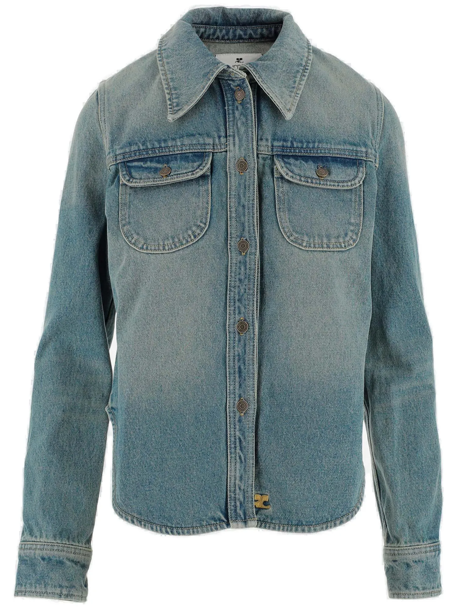 Courrges Logo Patch Denim Jacket