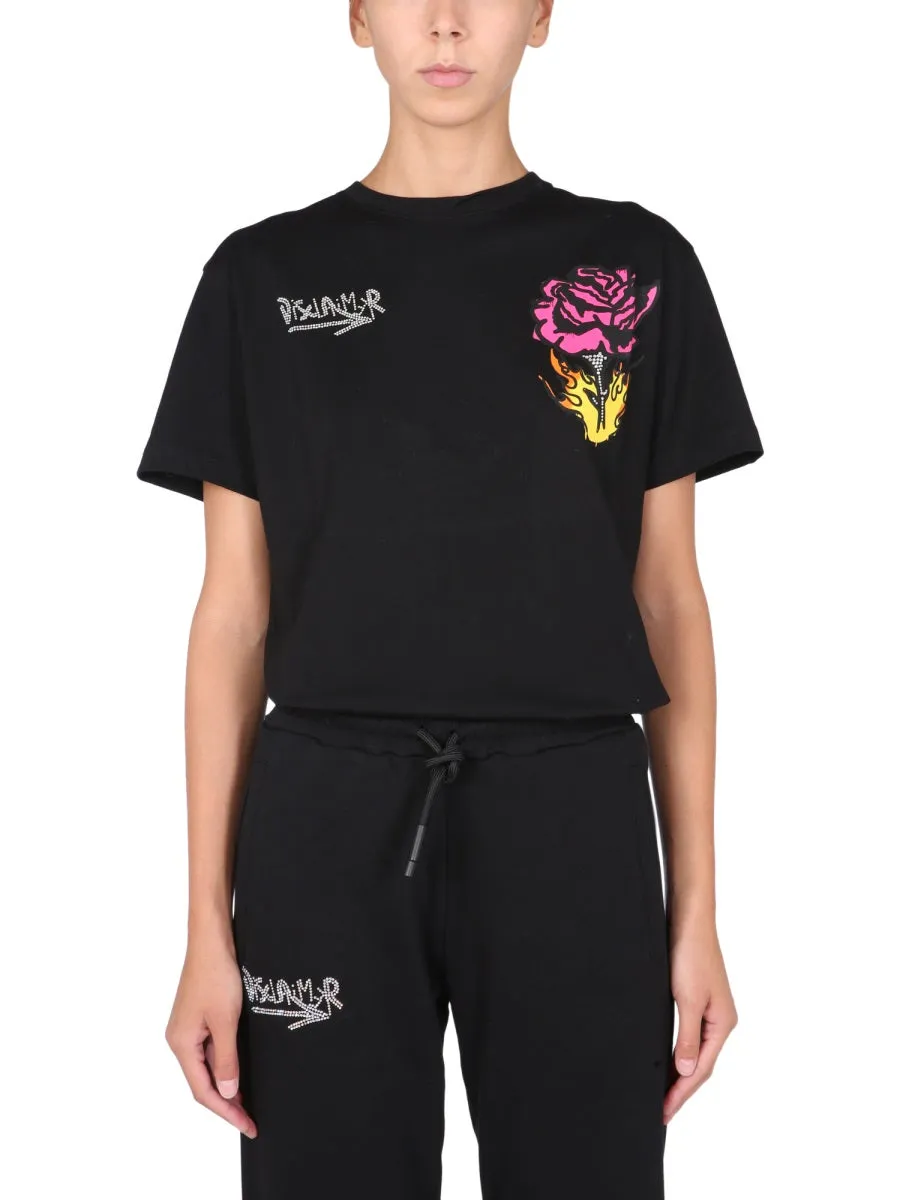 Disclaimer Printed Crewneck T-Shirt
