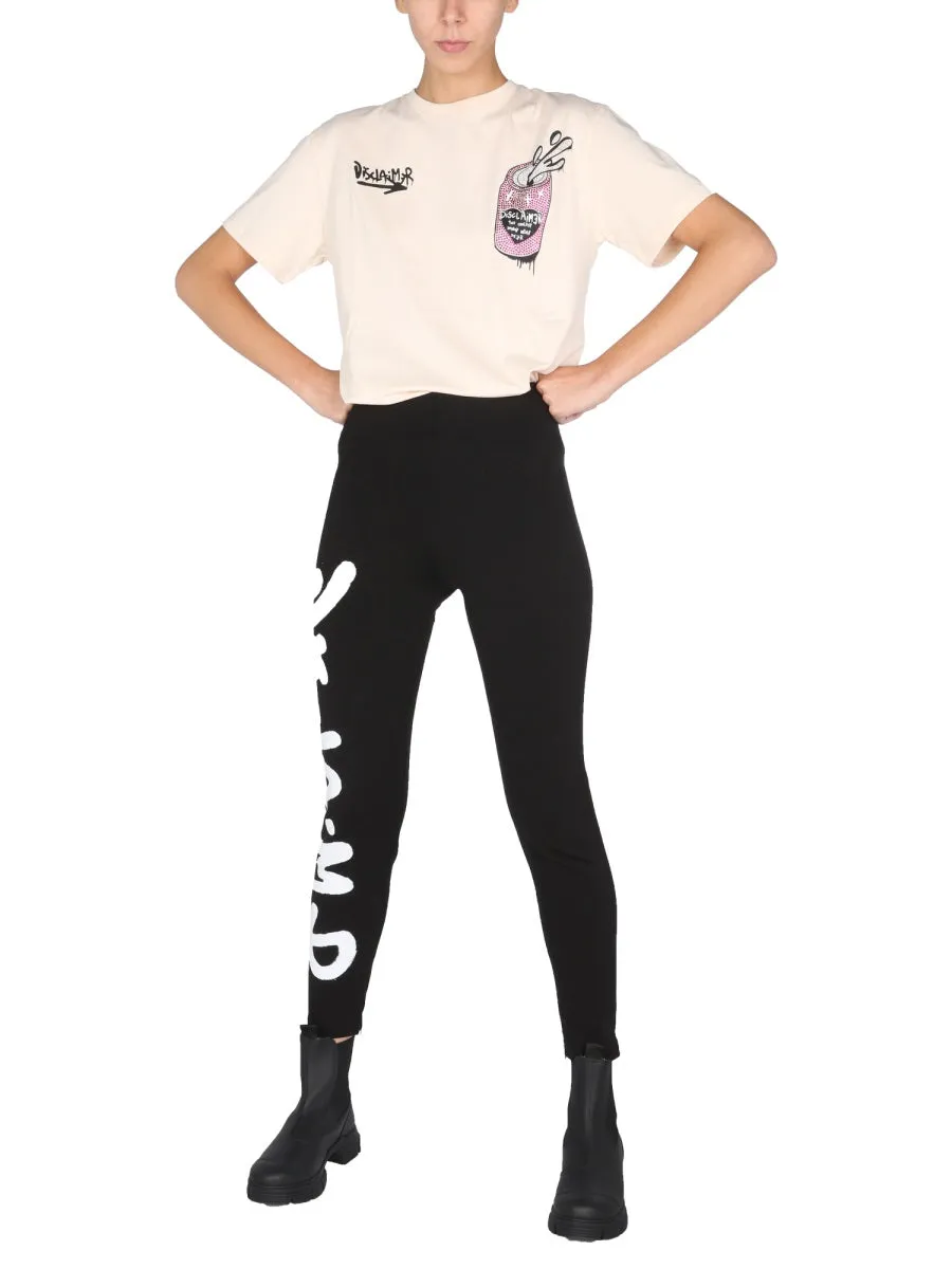 Disclaimer Printed Crewneck T-Shirt