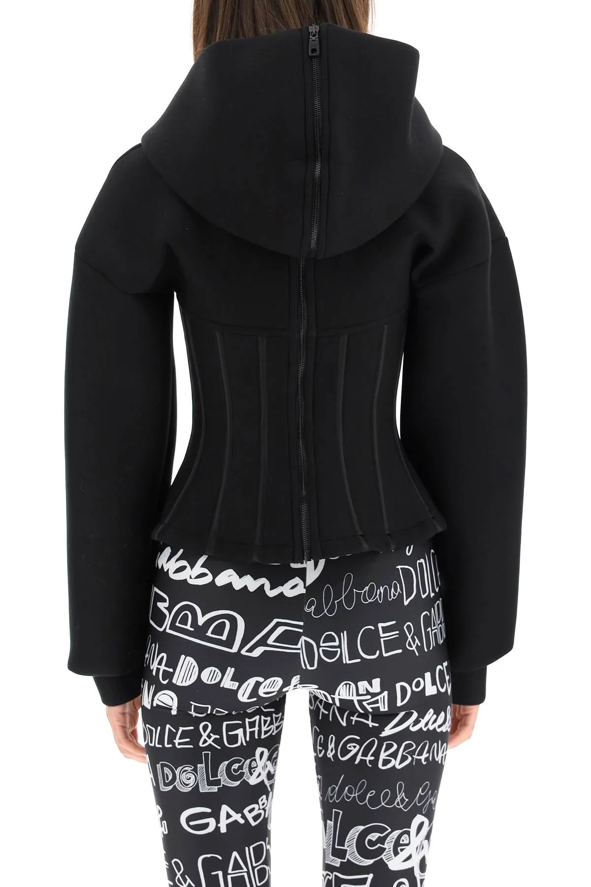 Dolce & Gabbana Corset Hooded Jacket