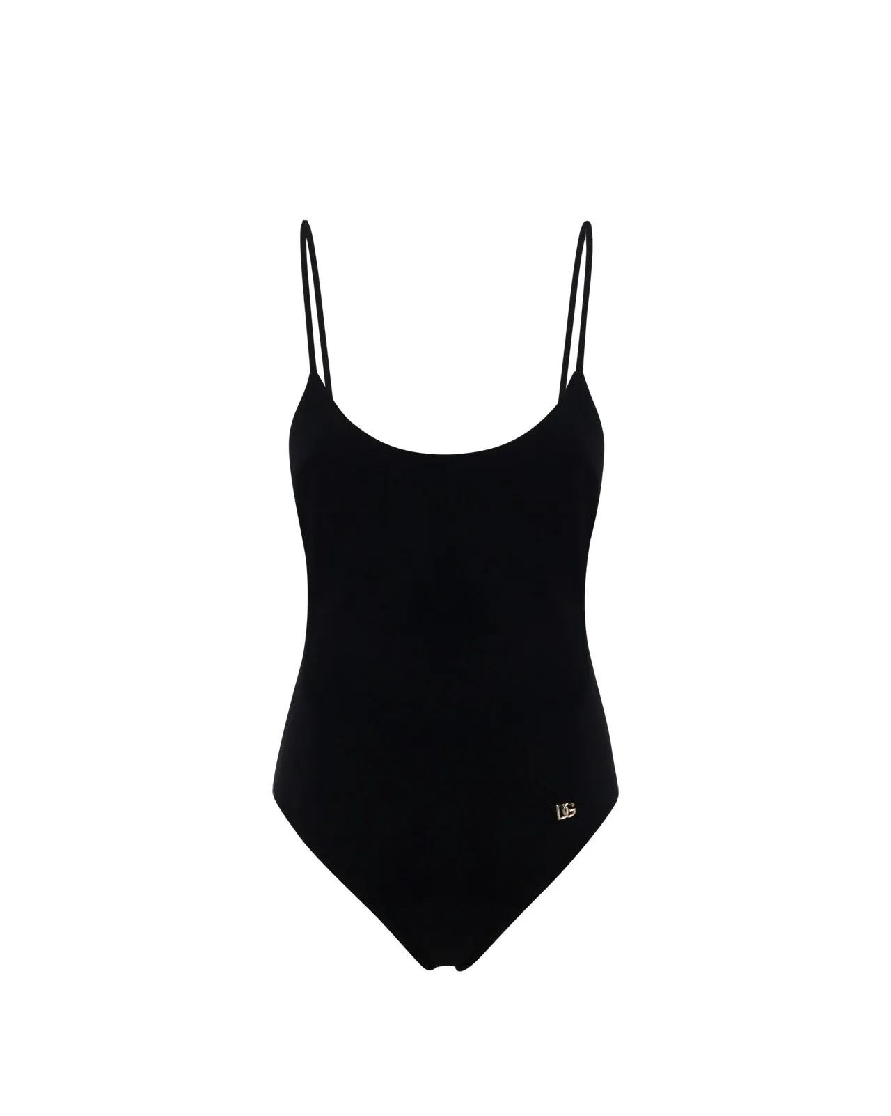 Dolce & Gabbana DG Logo Crossover Strapped Swimsuit