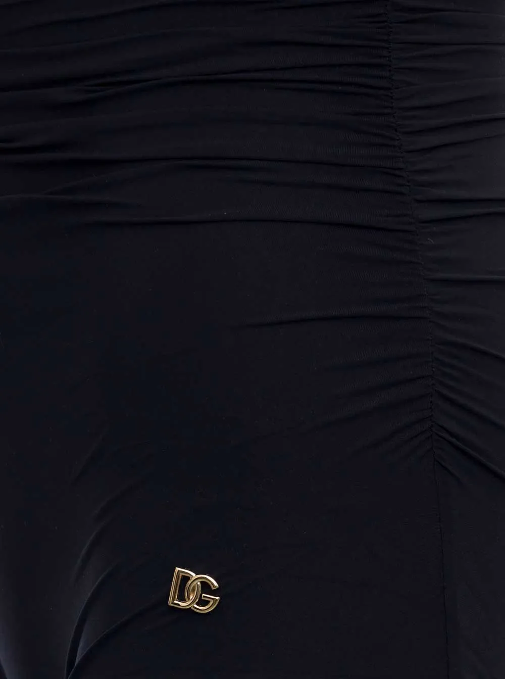 Dolce & Gabbana DG Plaque Halterneck Swimsuit