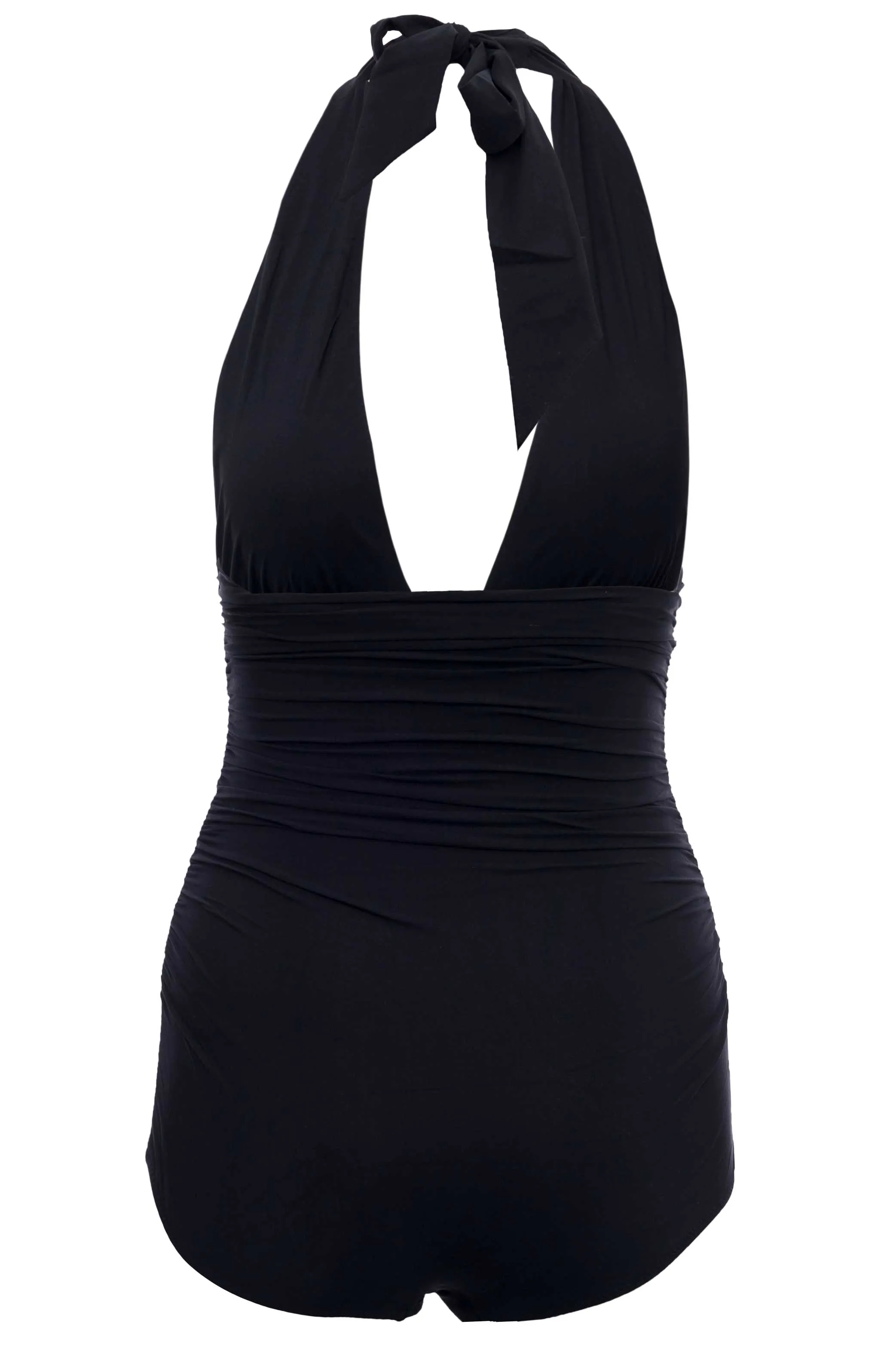 Dolce & Gabbana DG Plaque Halterneck Swimsuit