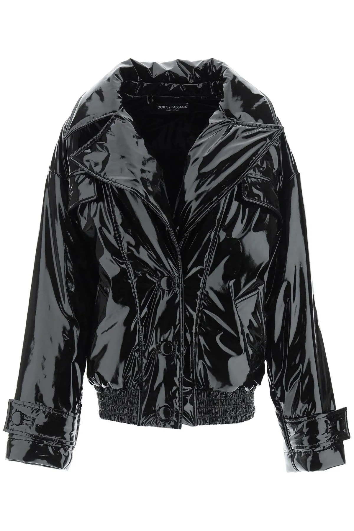 Dolce & Gabbana Padded Leather Jacket