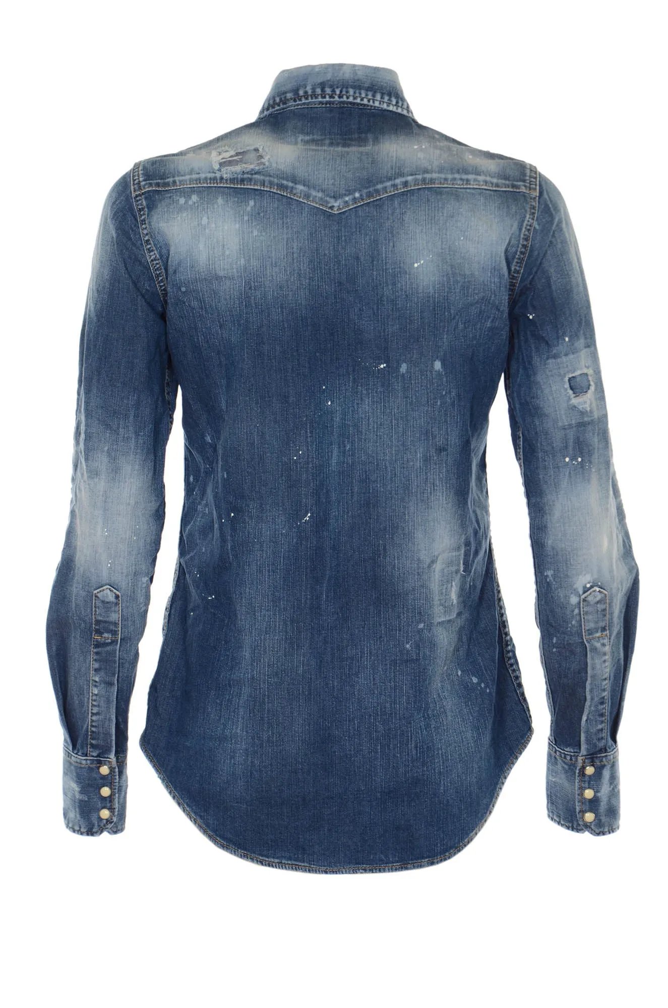 Dsquared2 Bleached Denim Shirt
