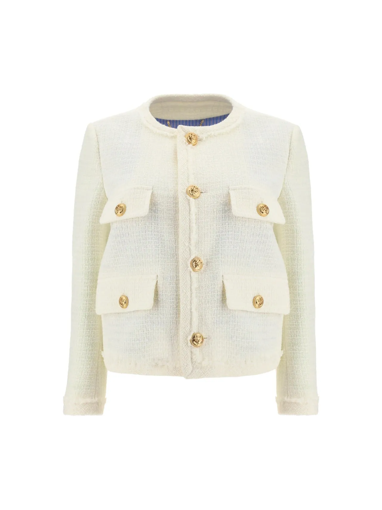 Dsquared2 Buttoned Tweed Jacket
