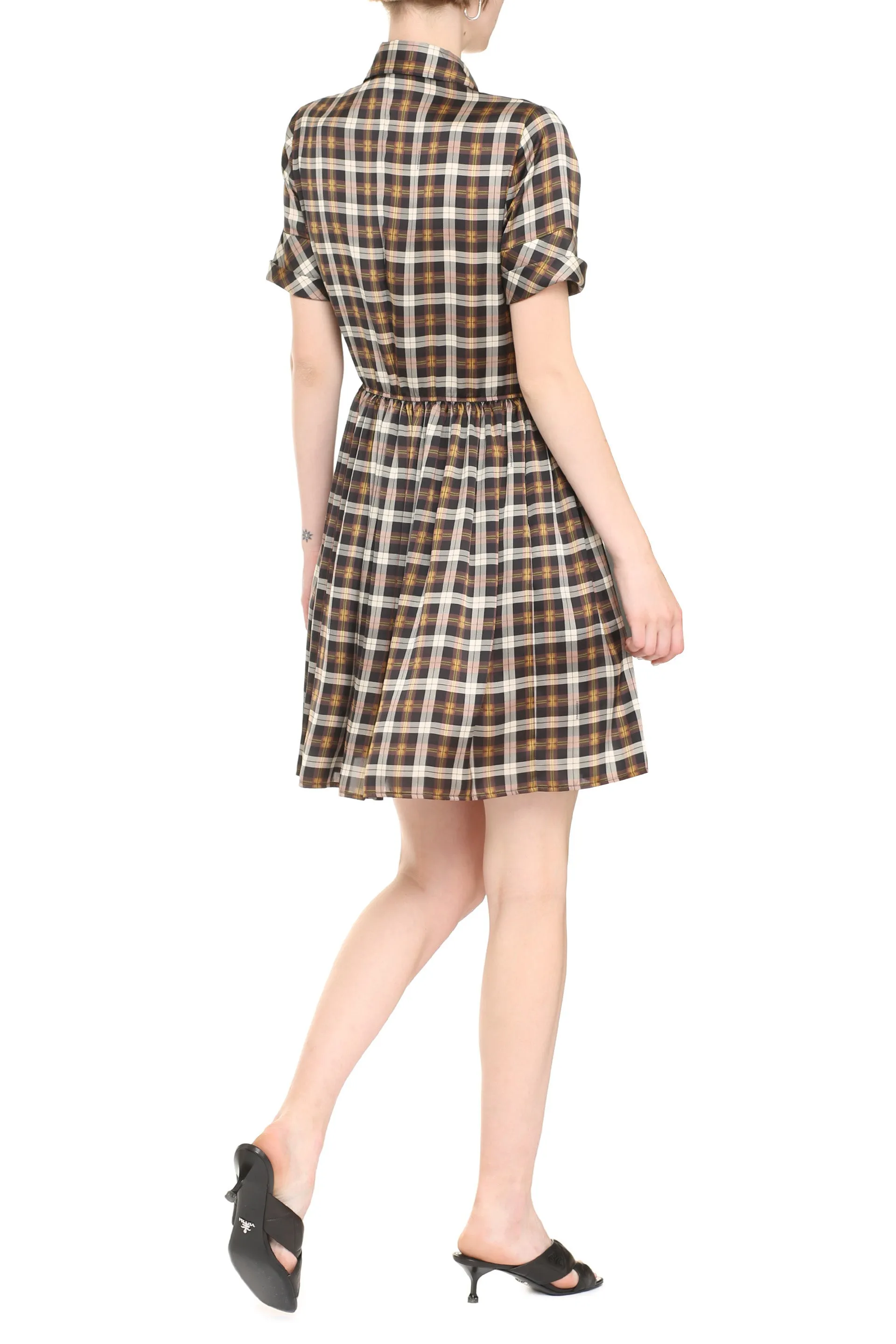 Dsquared2 Checked Mini Shirt Dress