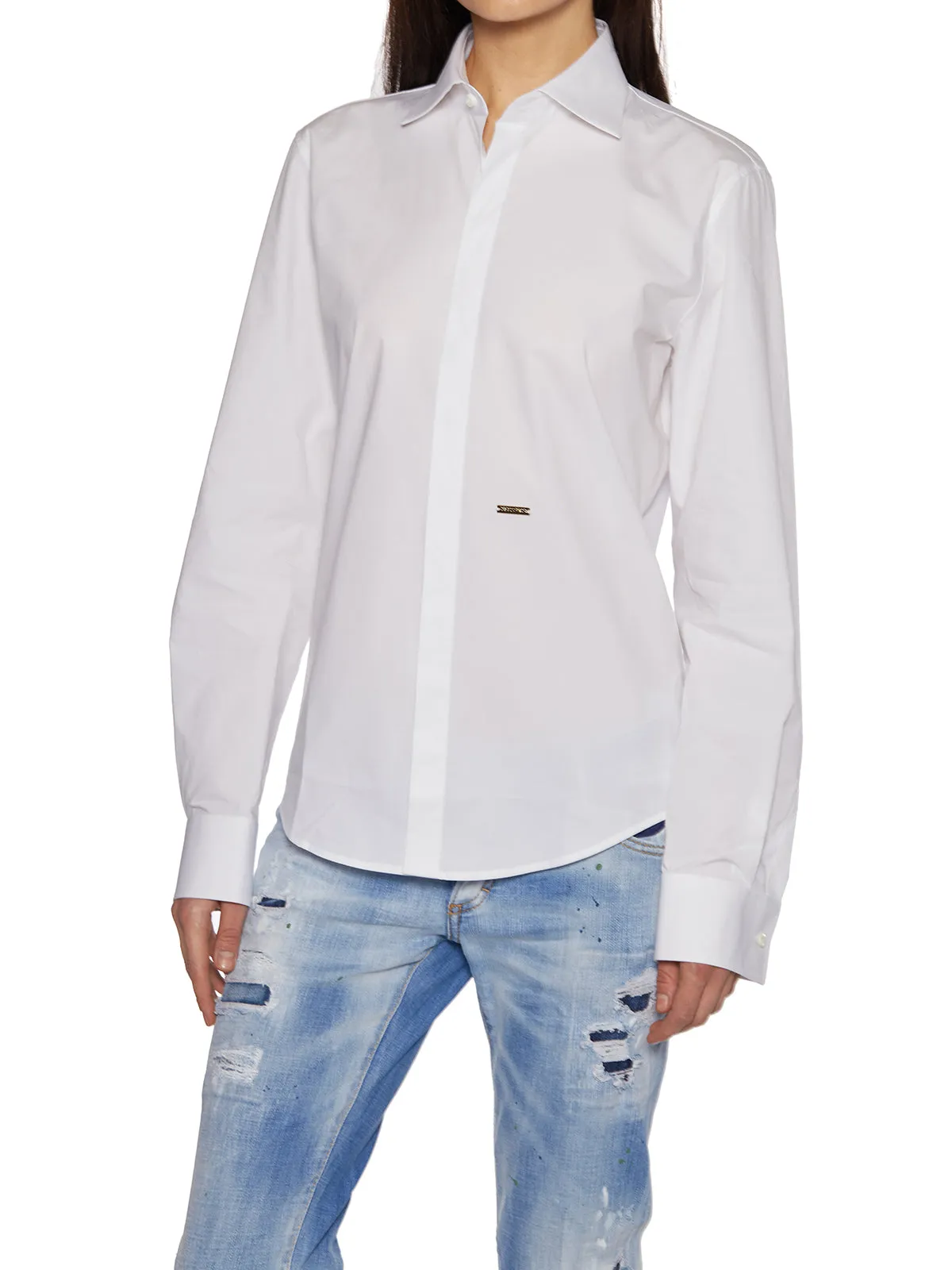 Dsquared2 Logo Plaque Shirt