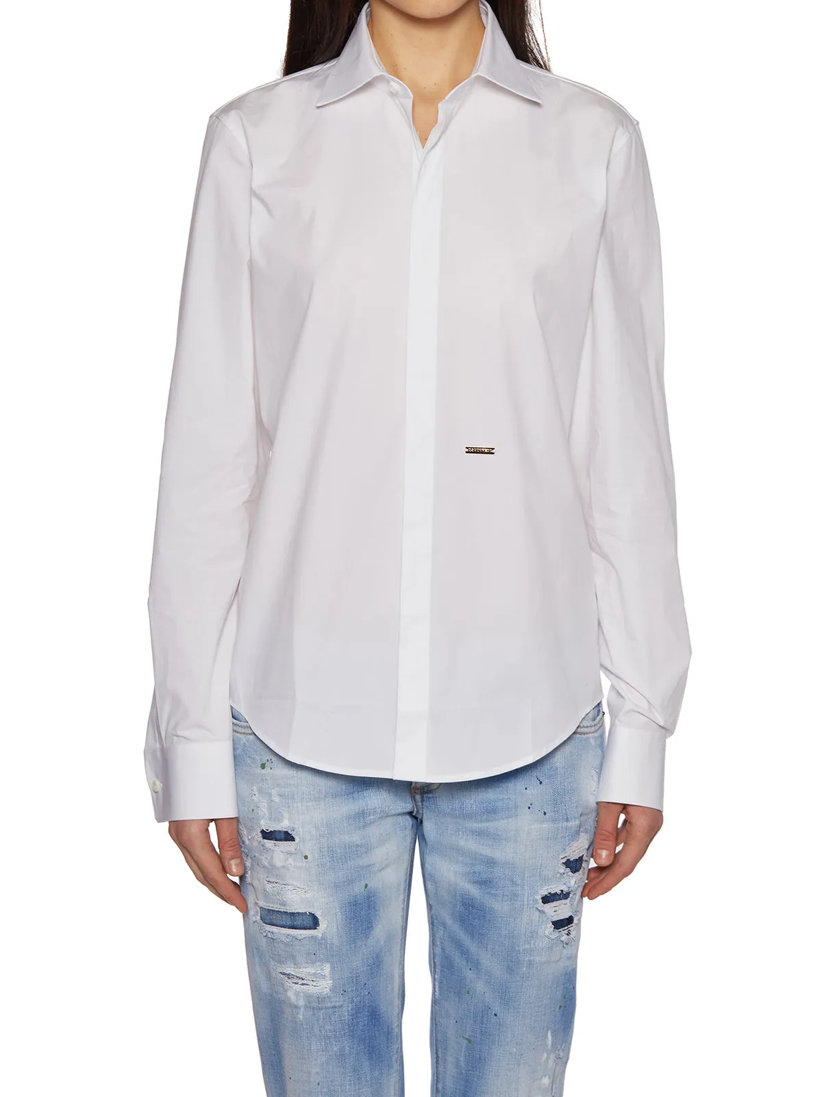 Dsquared2 Logo Plaque Shirt