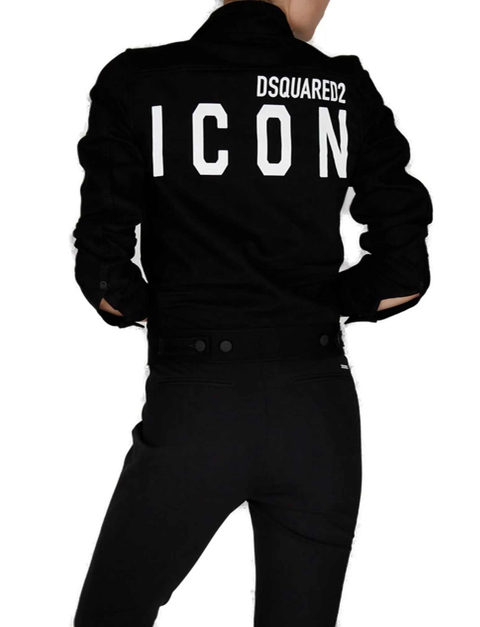 Dsquared2 Logo Printed Denim Jacket