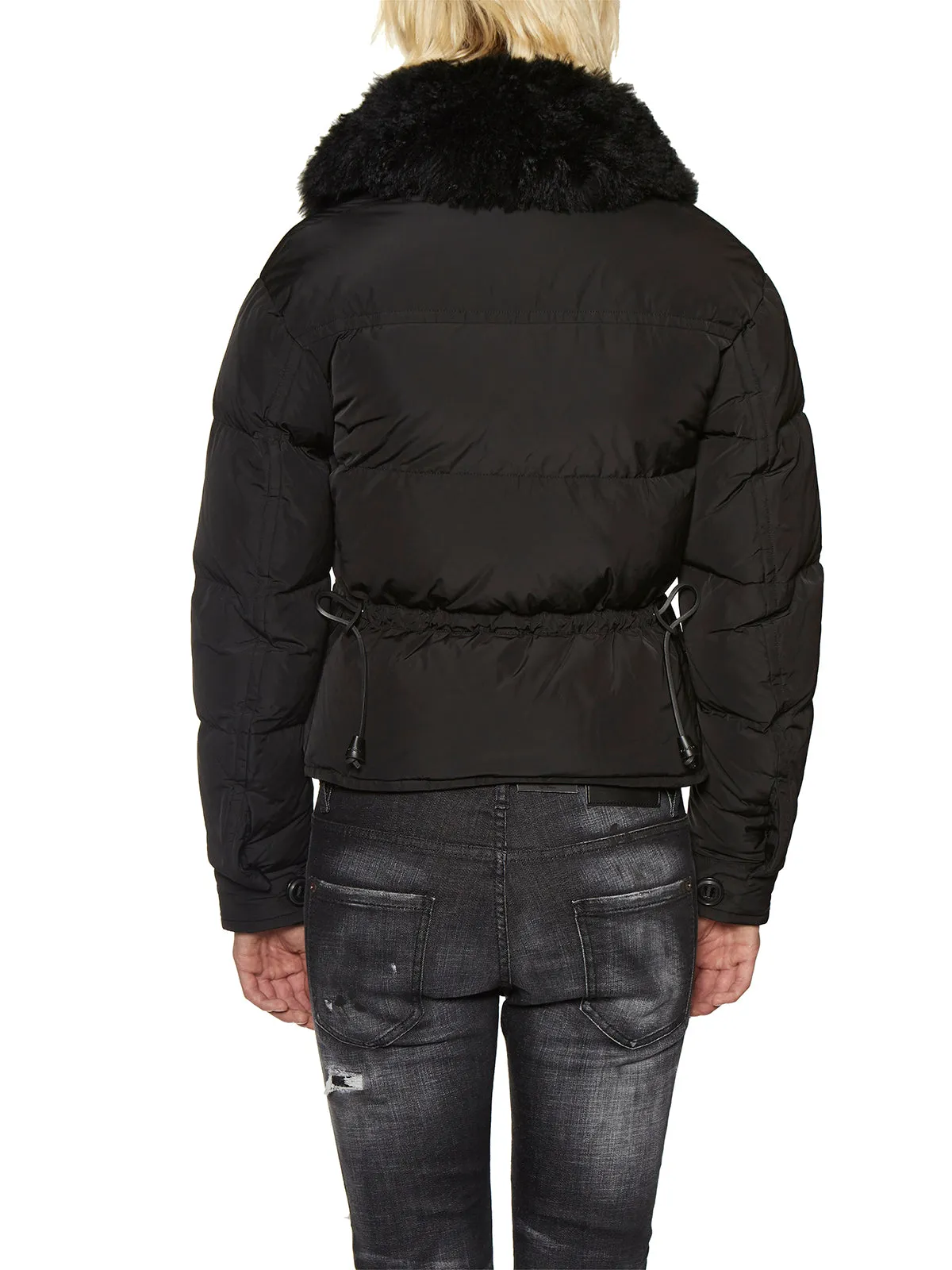 Dsquared2 Shearling Collar Padded Jacket