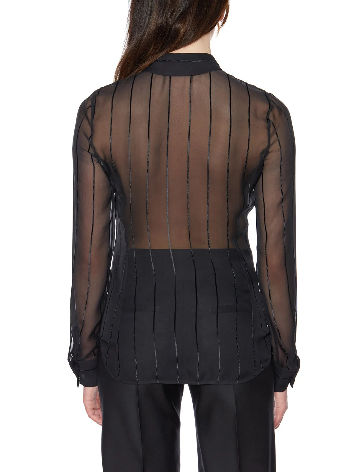 Dsquared2 Striped Sheer Shirt