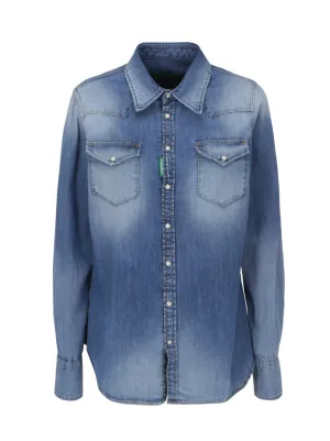 Dsquared2 Washed Denim Shirt