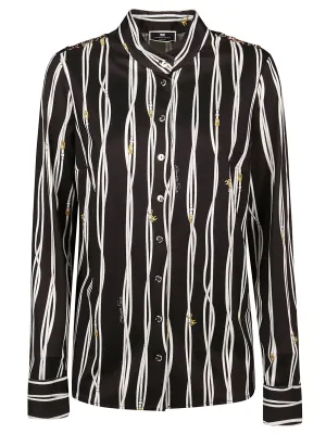 Elisabetta Franchi Belt Printed Shirt