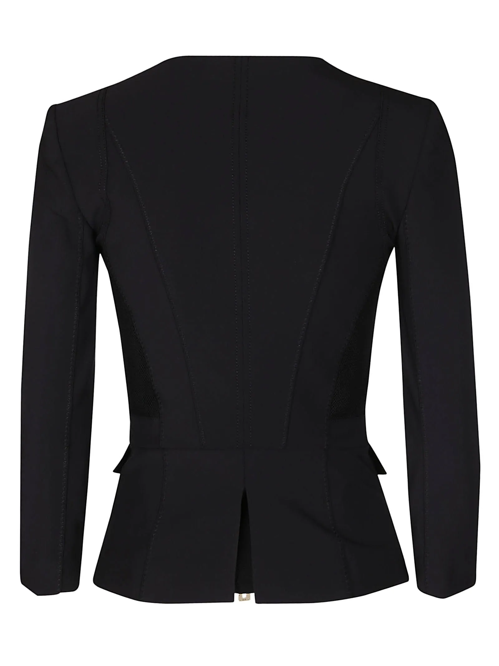 Elisabetta Franchi Horsebit Detail Zipped Jacket