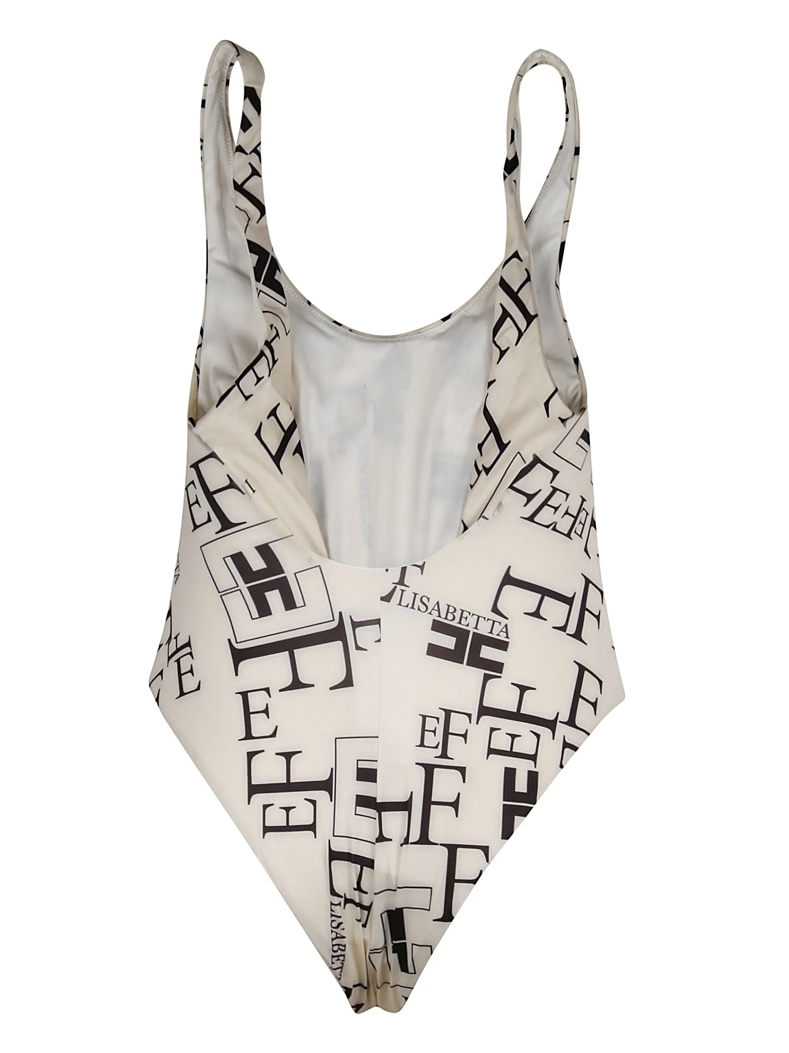 Elisabetta Franchi Lettering Printed One-Piece Swimsuit