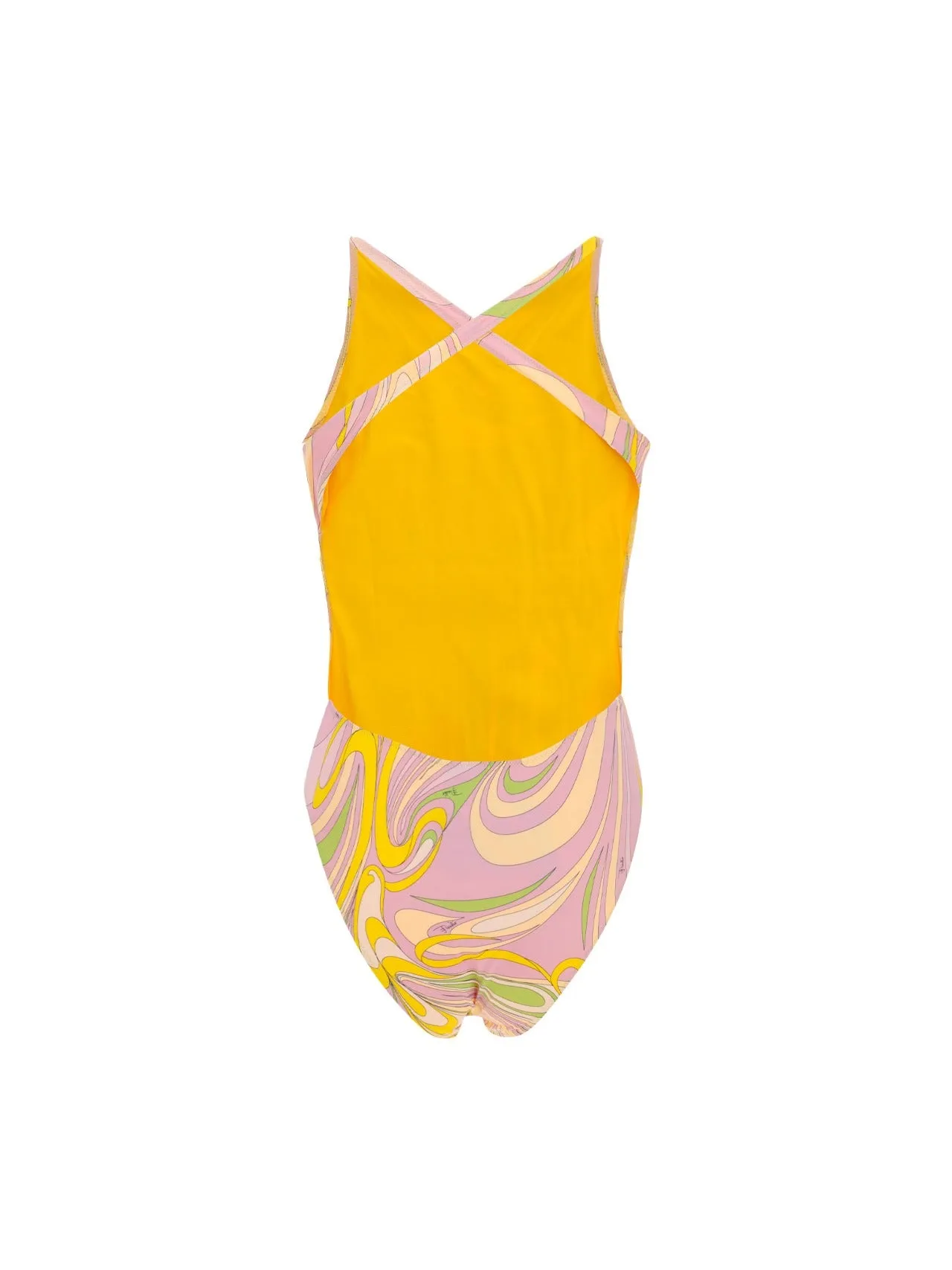 Emilio Pucci Onde-Print Halterneck Swimsuit
