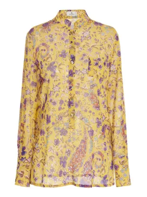 Etro Allover Floral Print Shirt
