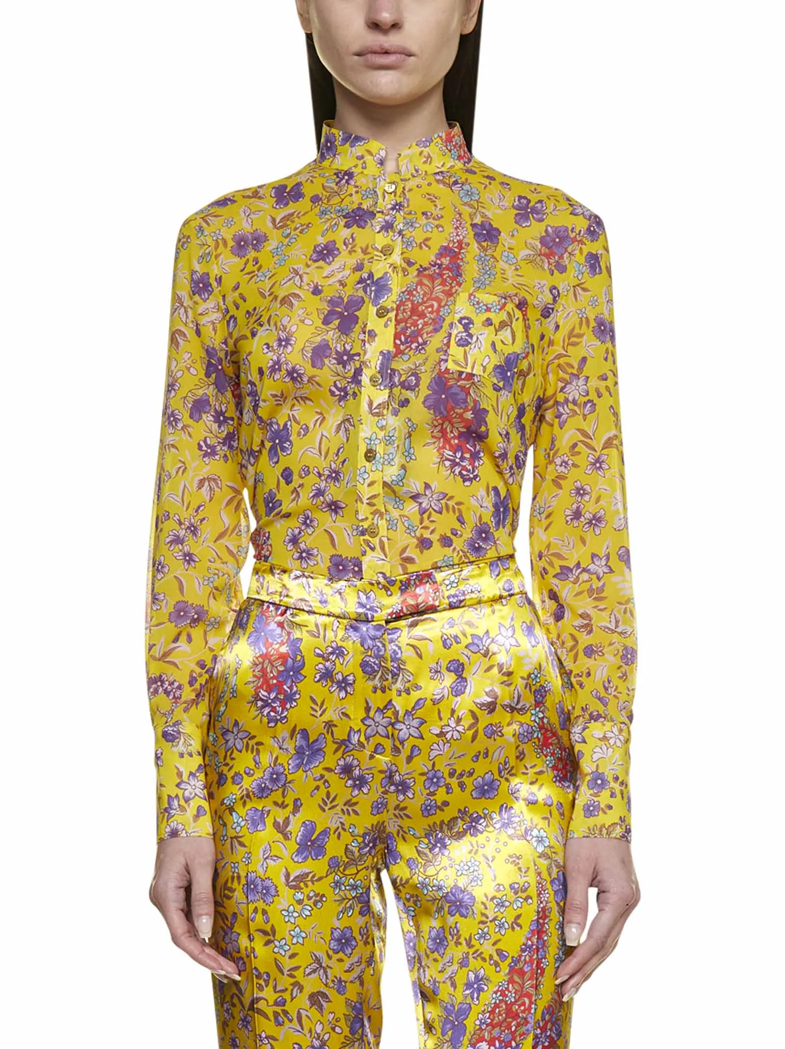 Etro Allover Floral Print Shirt