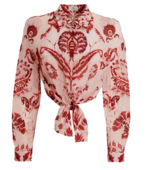 Etro Paisley Print Cropped Shirt