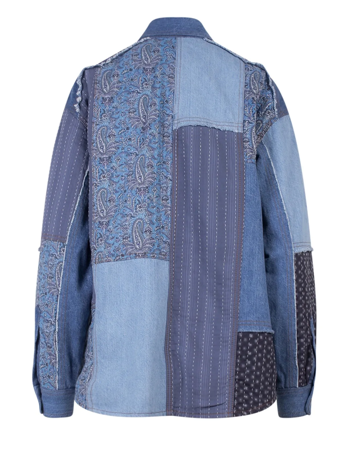 Etro Patchwork Long-Sleeved Shirt