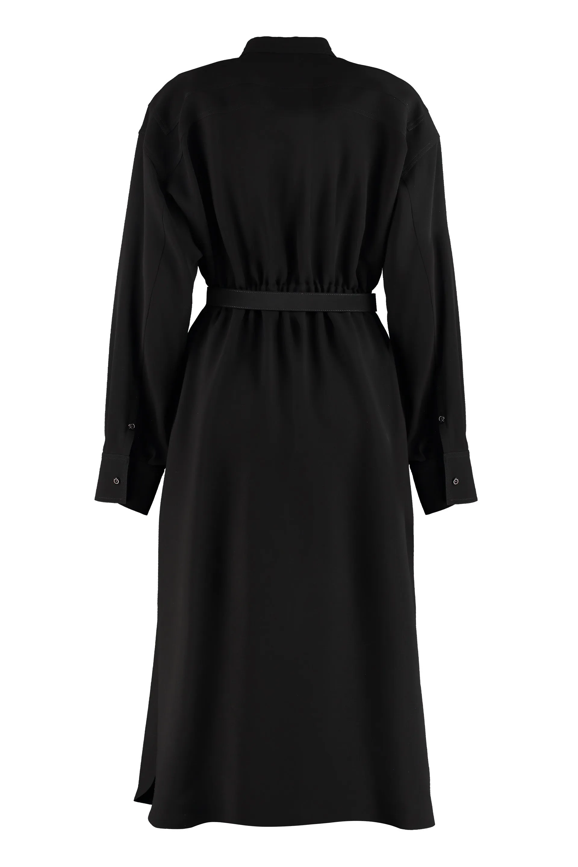 Fendi Belted Midi Shirt Dress