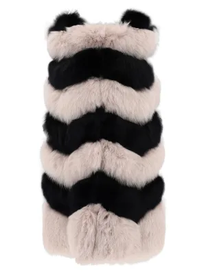 Frame Two-Tone Sleeveless Jacket