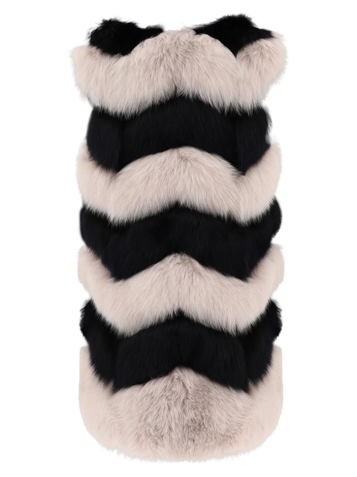 Frame Two-Tone Sleeveless Jacket