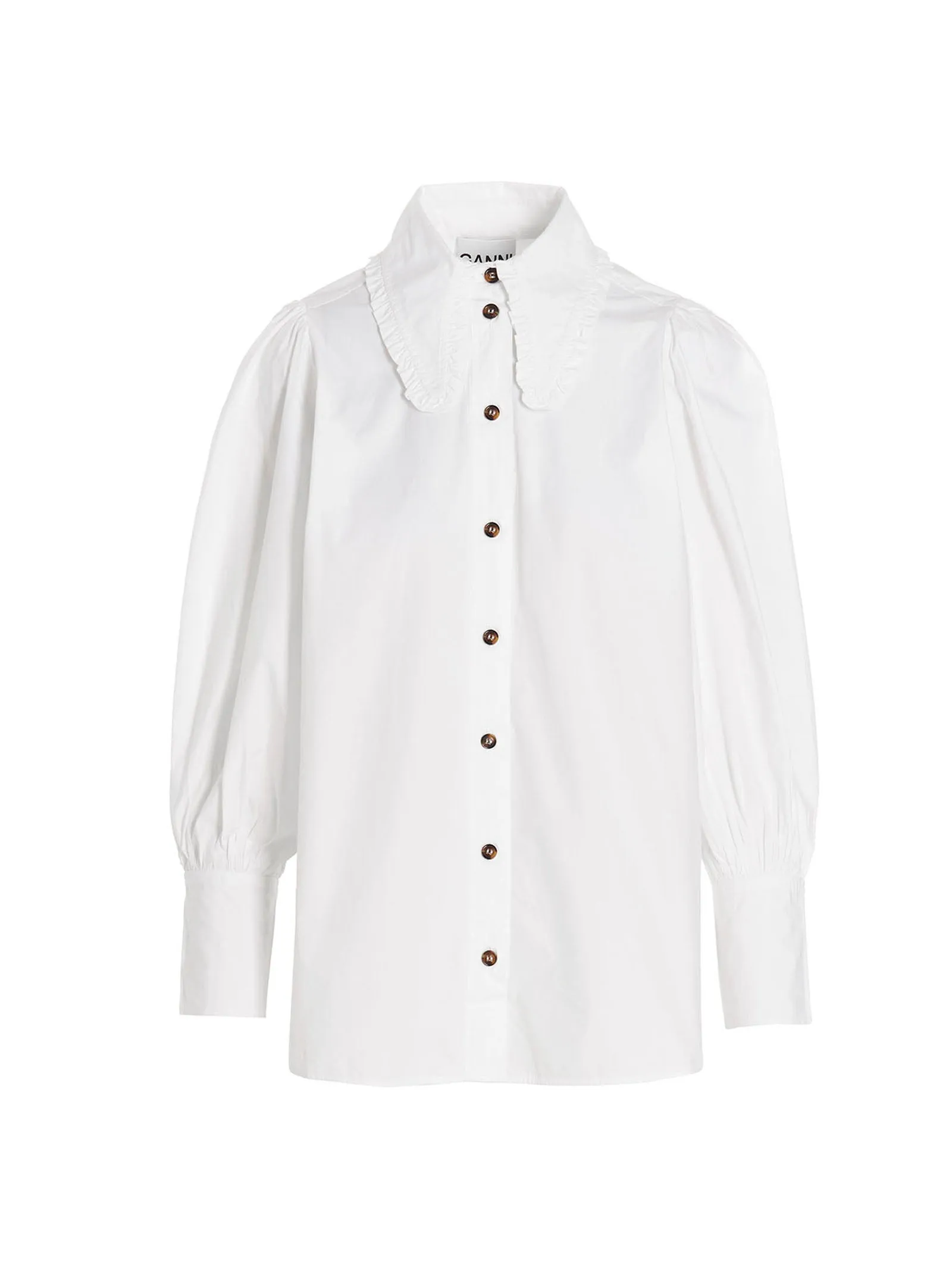 Ganni Balloon Sleeved Shirt