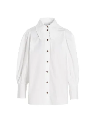Ganni Balloon Sleeved Shirt