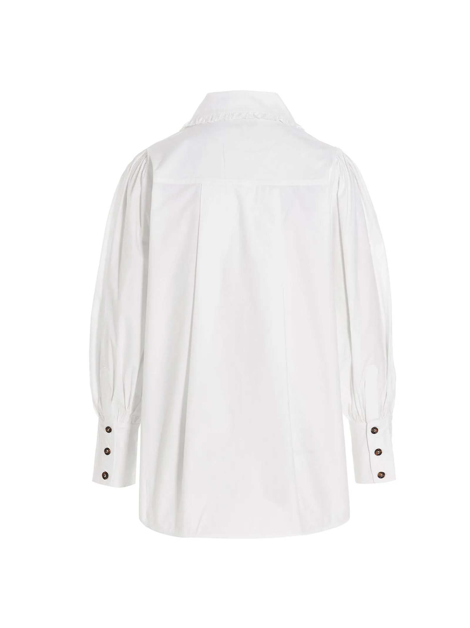 Ganni Balloon Sleeved Shirt