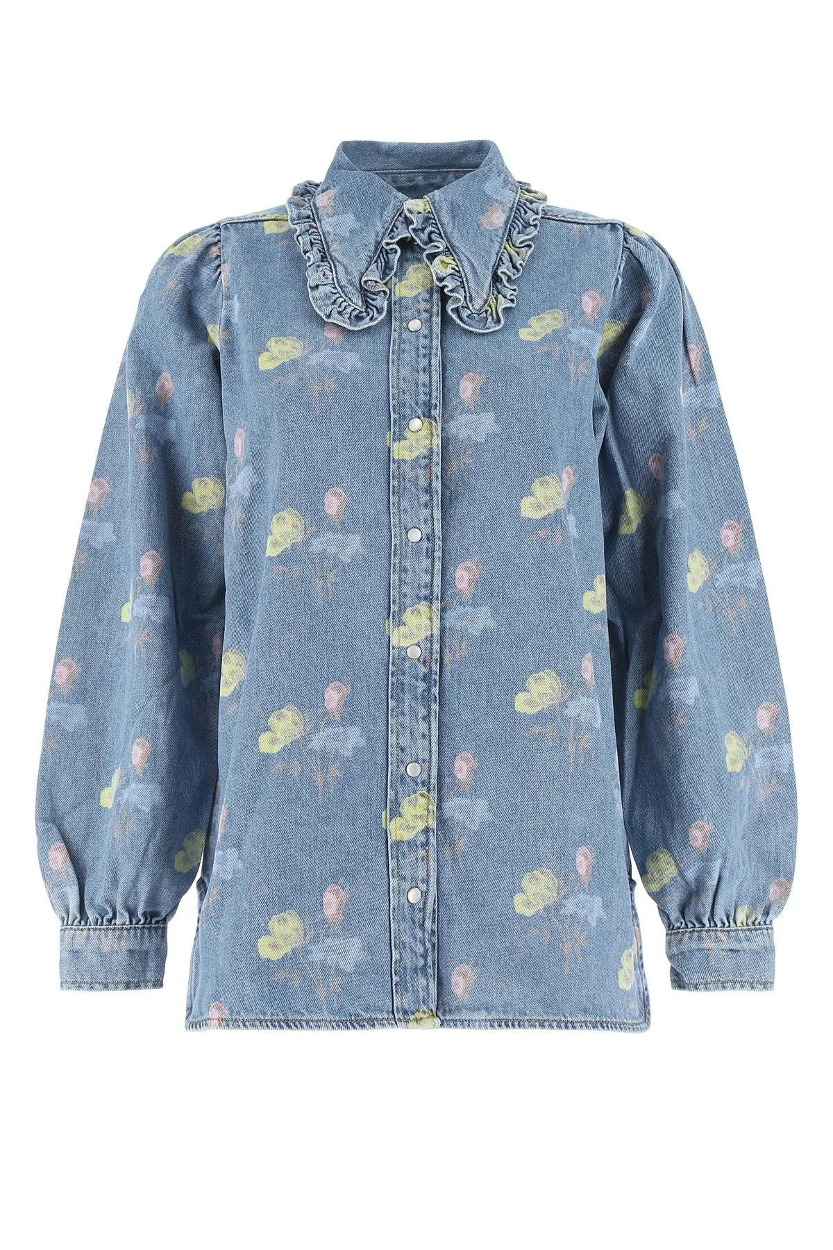 Ganni Frill Collar Shirt