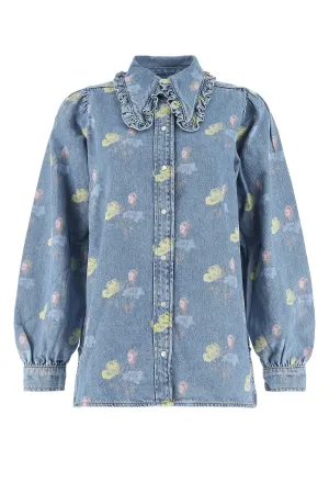 Ganni Frill Collar Shirt