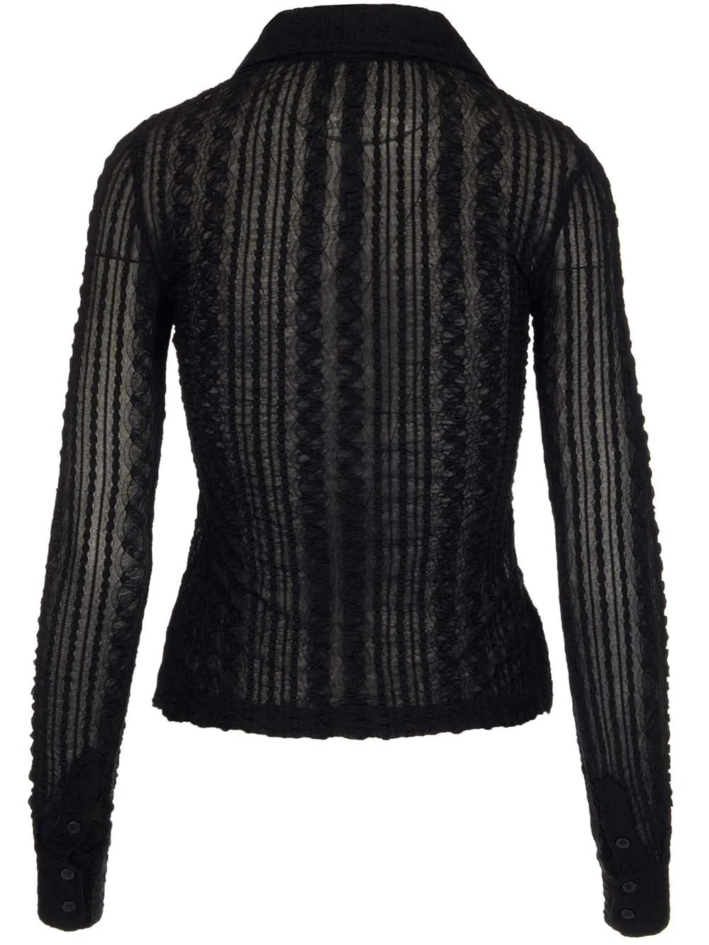 Ganni Lace Long-Sleeved Shirt