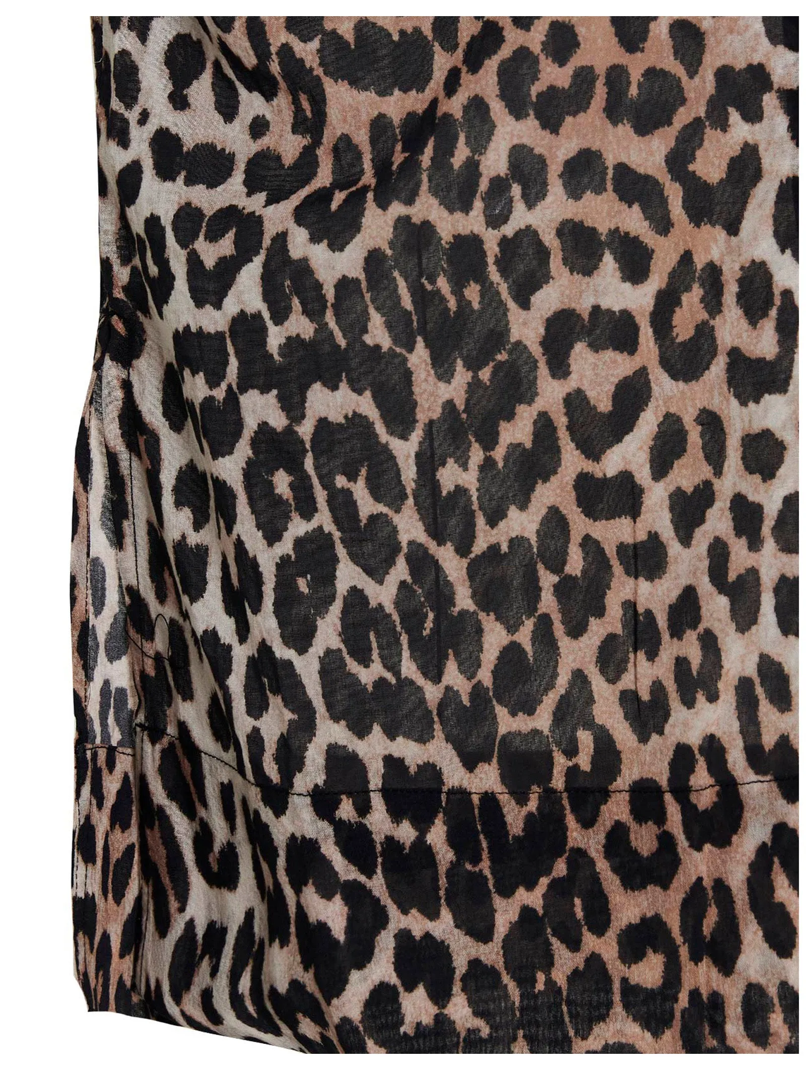 Ganni Leopard Print Shirt
