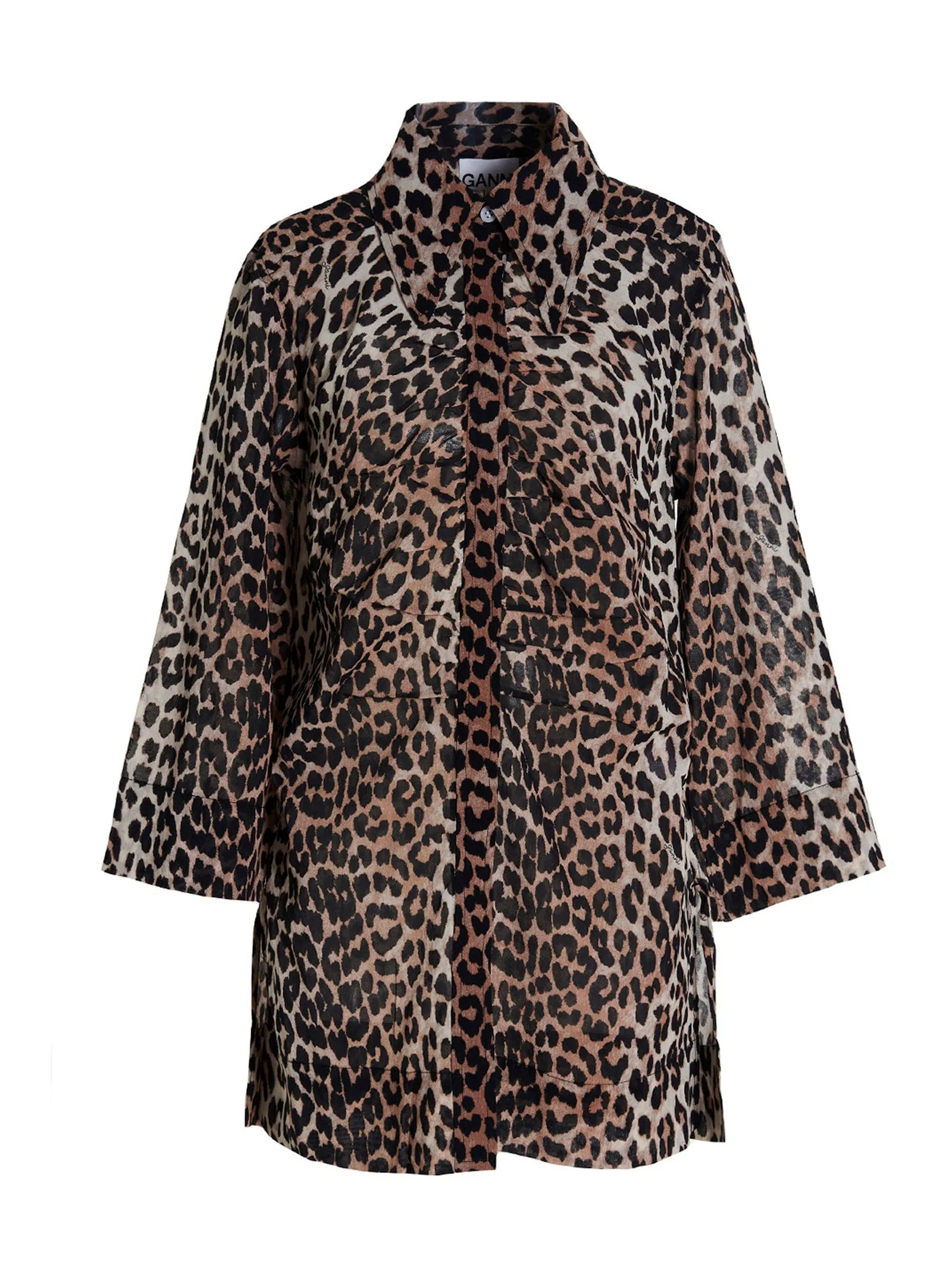Ganni Leopard Print Shirt