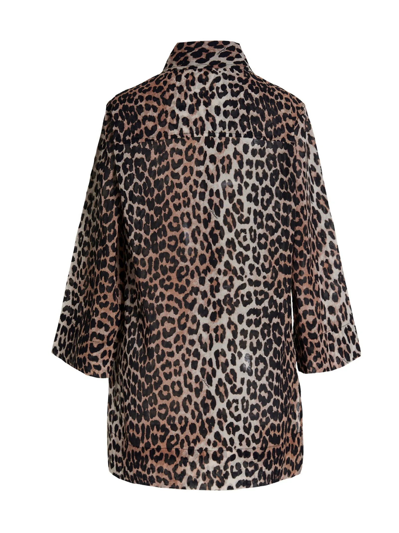 Ganni Leopard Print Shirt