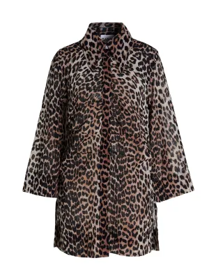 Ganni Leopard Print Shirt