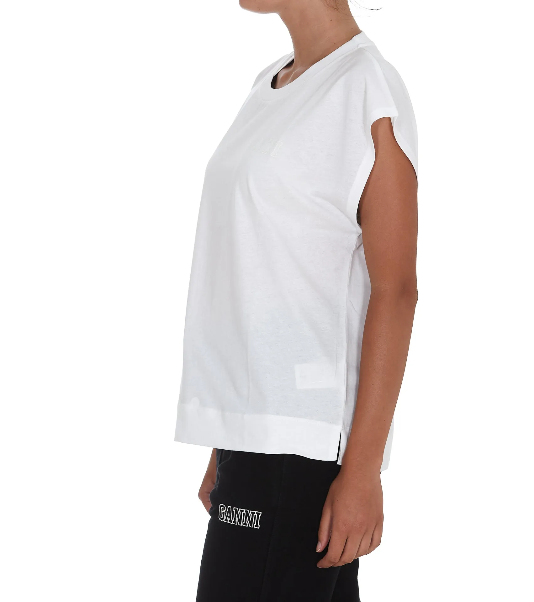Ganni Logo Printed T-Shirt