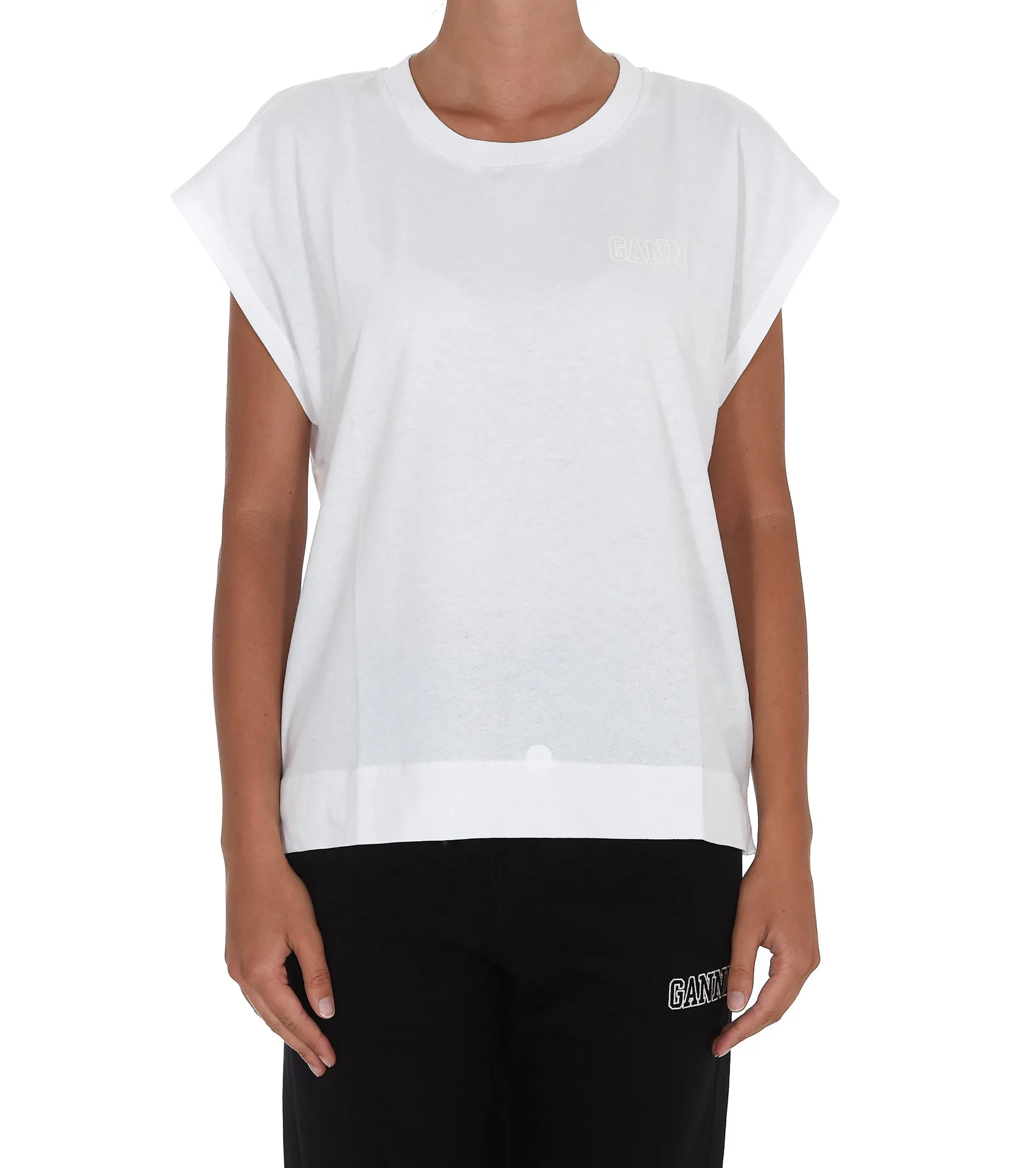 Ganni Logo Printed T-Shirt