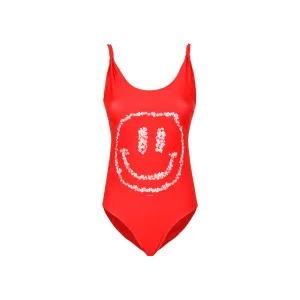 Ganni Smiley One-Piece Swimsuit