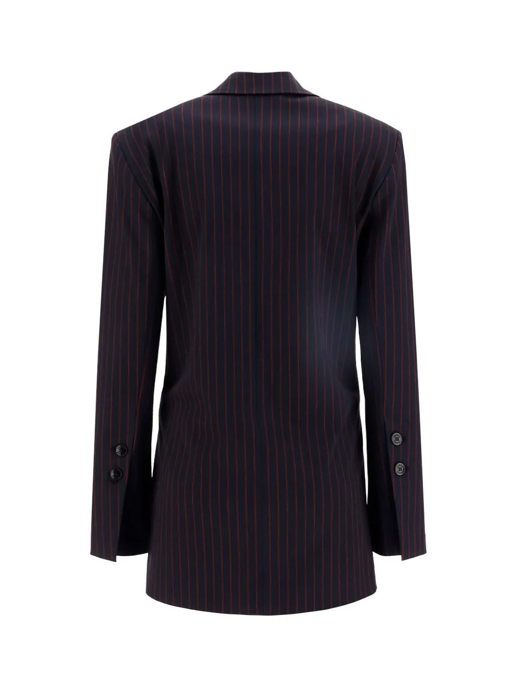 Ganni Striped Double-Breasted Jacket